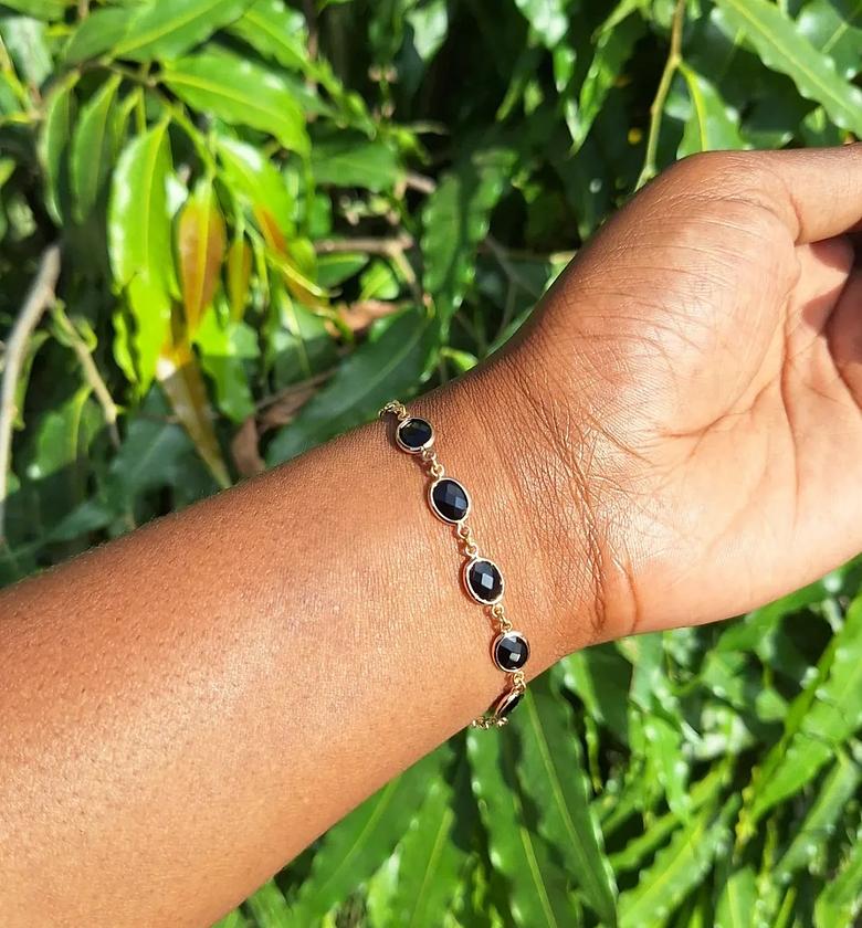 Hypoallergenic, non-tarnish, and anti-fading Gold Coated Bracelet✨️ KES 1500/= image