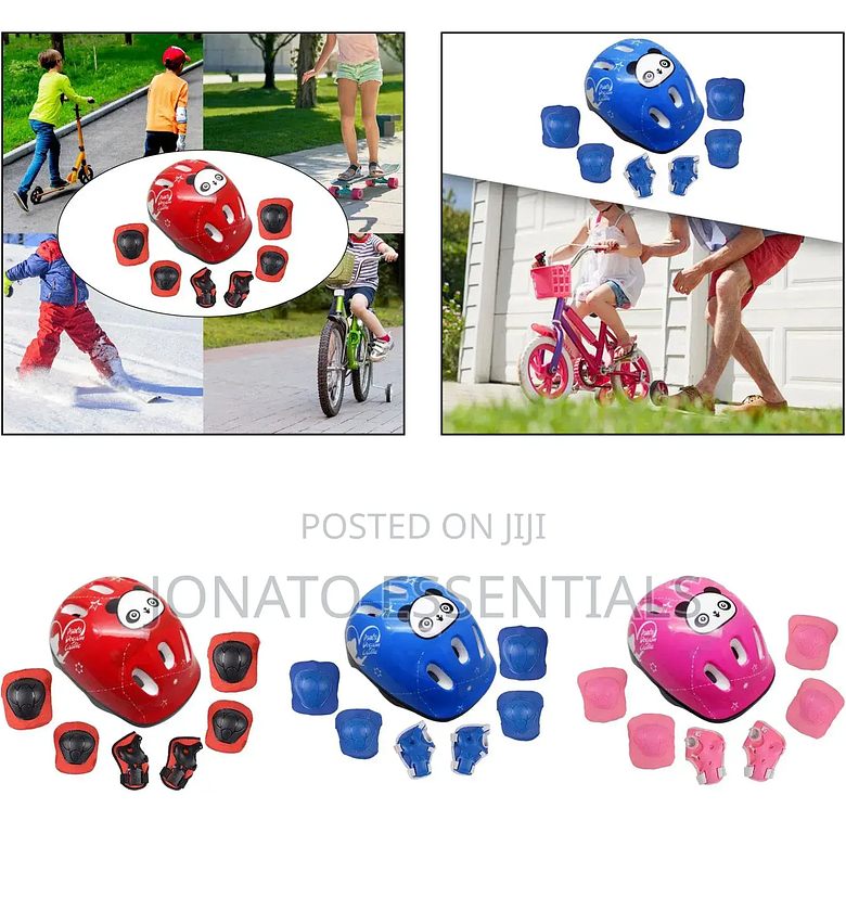 7 Piece Cycling and Skating Protective Gear Set image