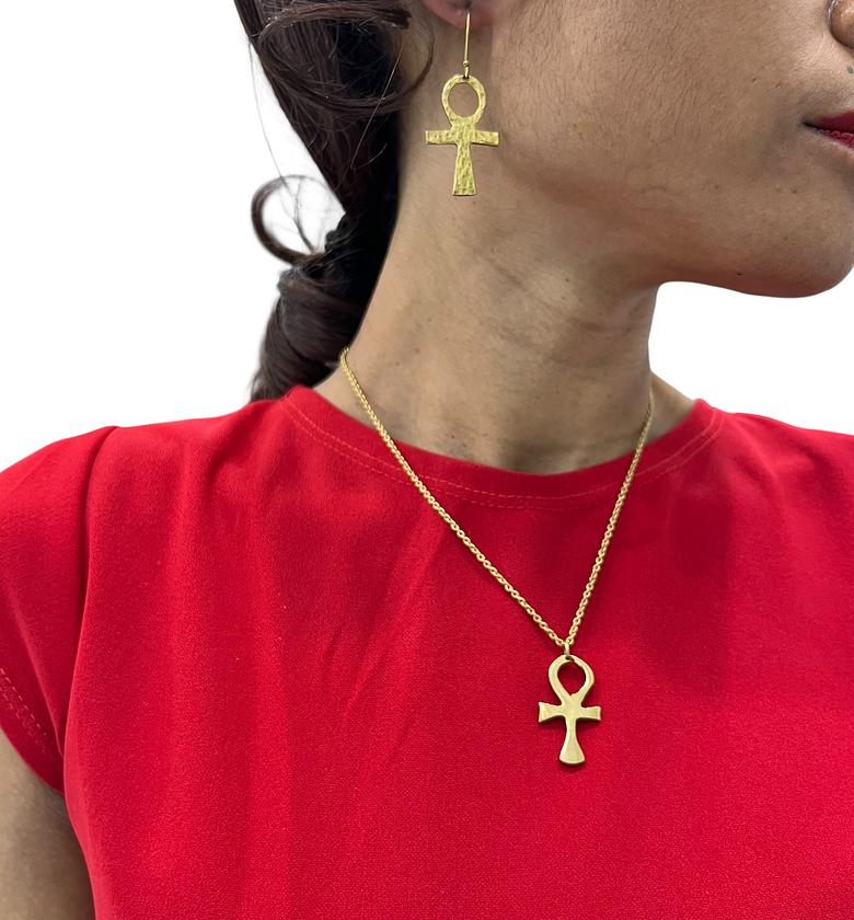 Nia Brass Jewelry Set image