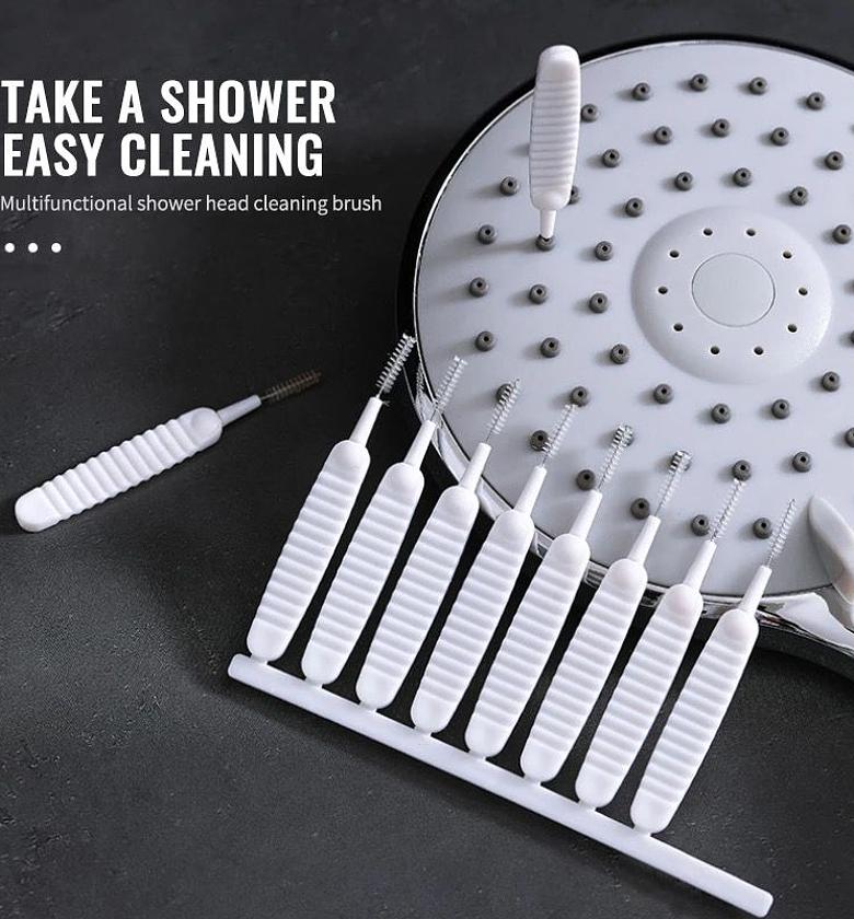 Multifunctional Shower Head Cleaning Brush Set, 10 PCS image