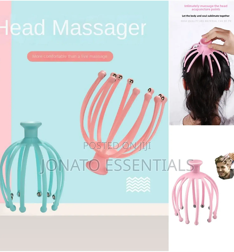 Head Scalp Massager, Octopus Shaped Head Scalp Massage Comb image