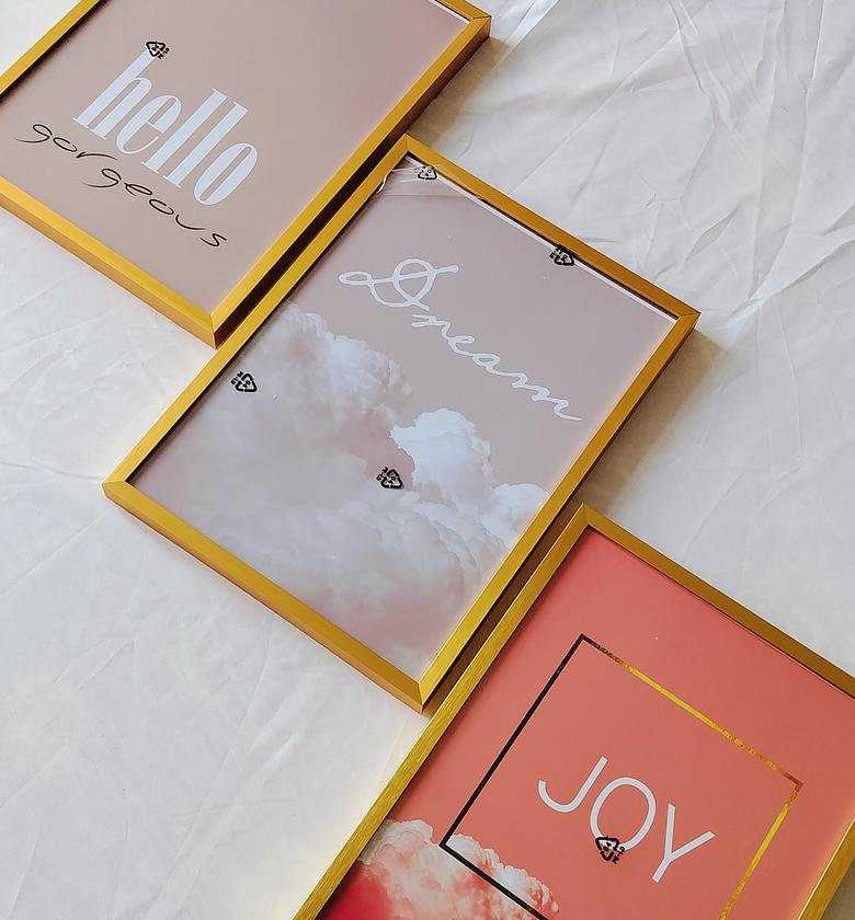 Set of 3 baby room frames  image