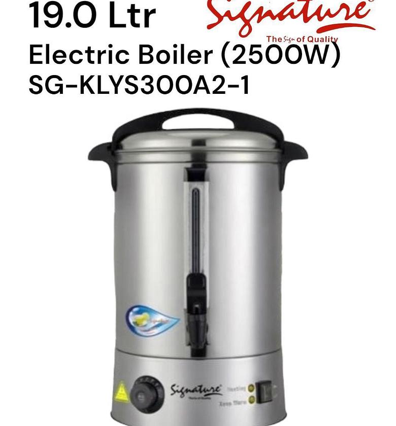 Commercial coffee urn - 19 litres fast brew stainless steel hot beverage dispenser - bpa-free commercial coffee maker - hot water urn for catering - easy two way dispensing - hot drink dispenser image