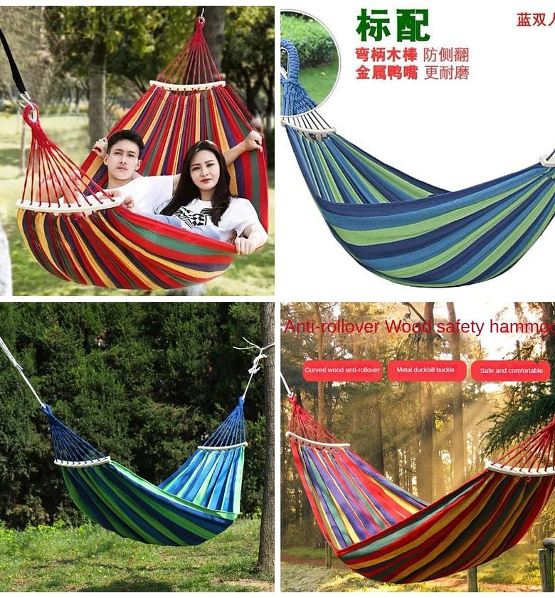 *stripped outdoor hammock heavy  image