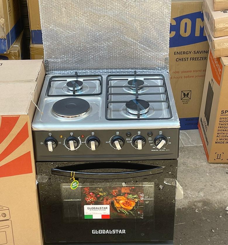 COOKER + OVEN. 60*60 Globalstar  JET 3+1 standing cooker with electric oven image