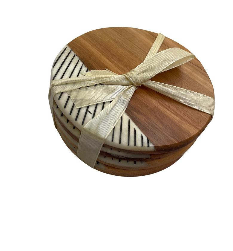 Bone & Wood Coasters image