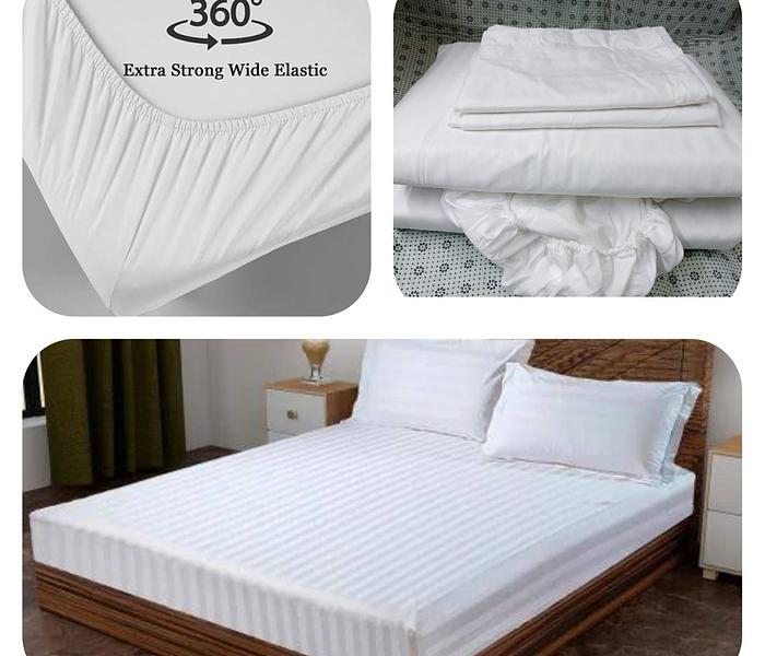 Pattern 5 pc mattress cover; Pattern and white image