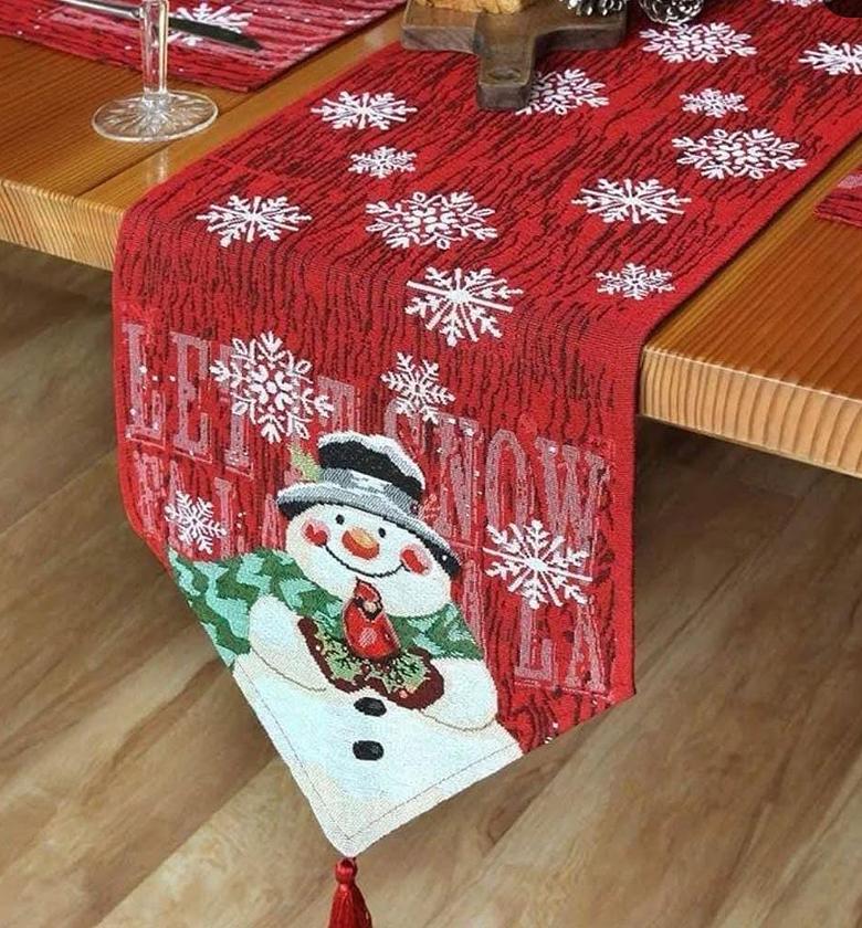 Christmas themed table runners. image