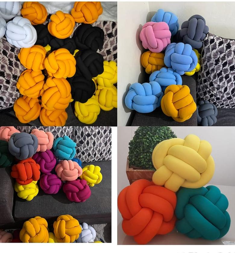 Soft Plush Nordic Knot Pillow image