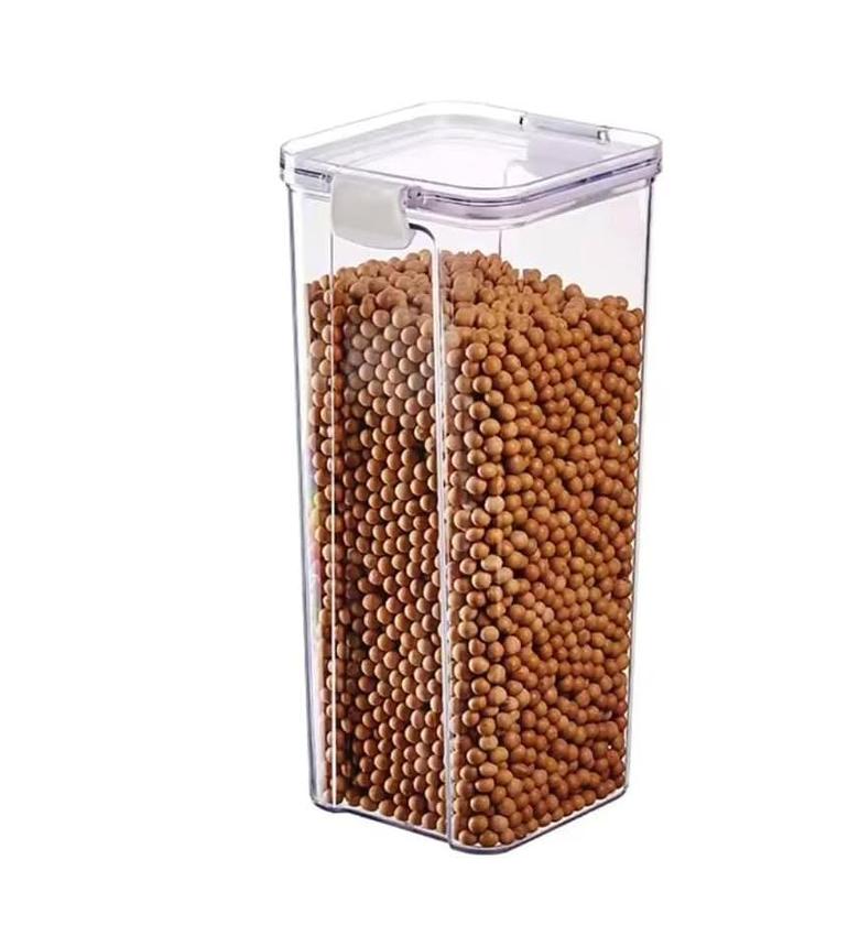Acrylic airtight cereal/food storage container. image