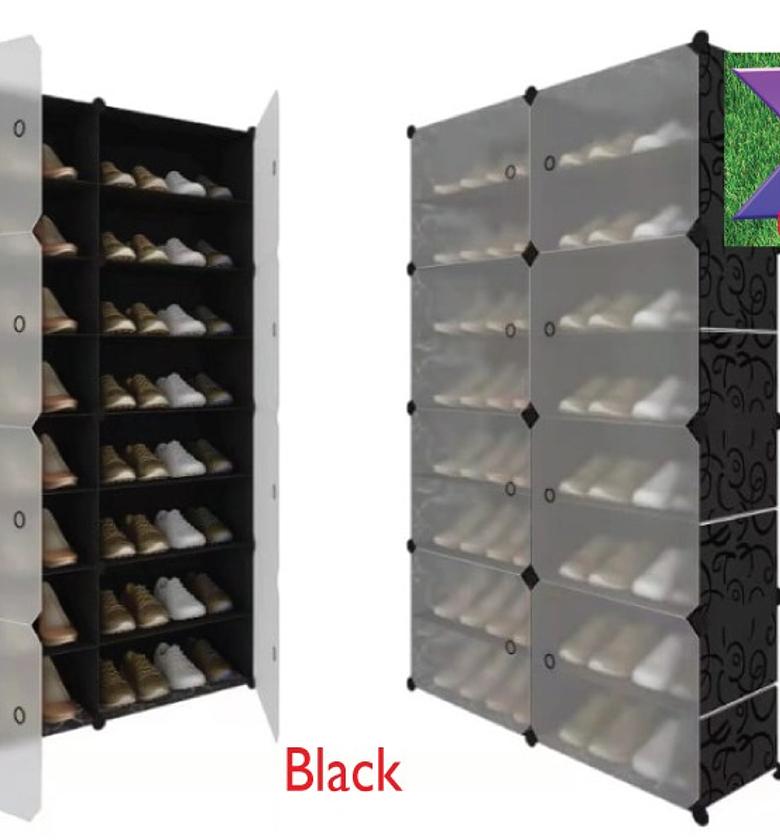 SHOE RACK. Plastic shoe rack image