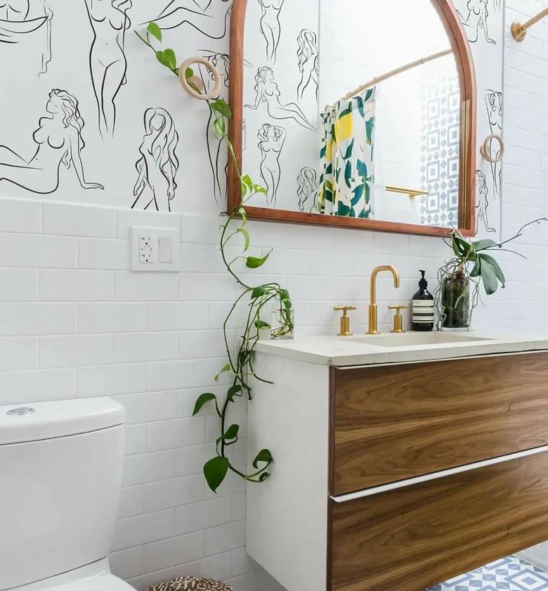 bathroom wallpaper  image