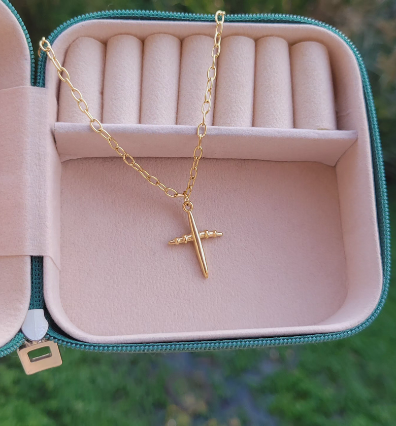 Cross inspired necklace  image