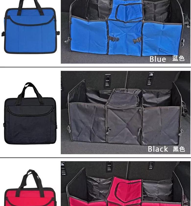 CAR STORAGE ORGANIZER. Car trunk Back  Storage Bag with insulation at the centre image