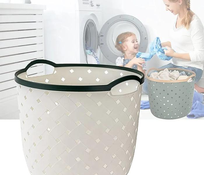 Storage basket with handle image