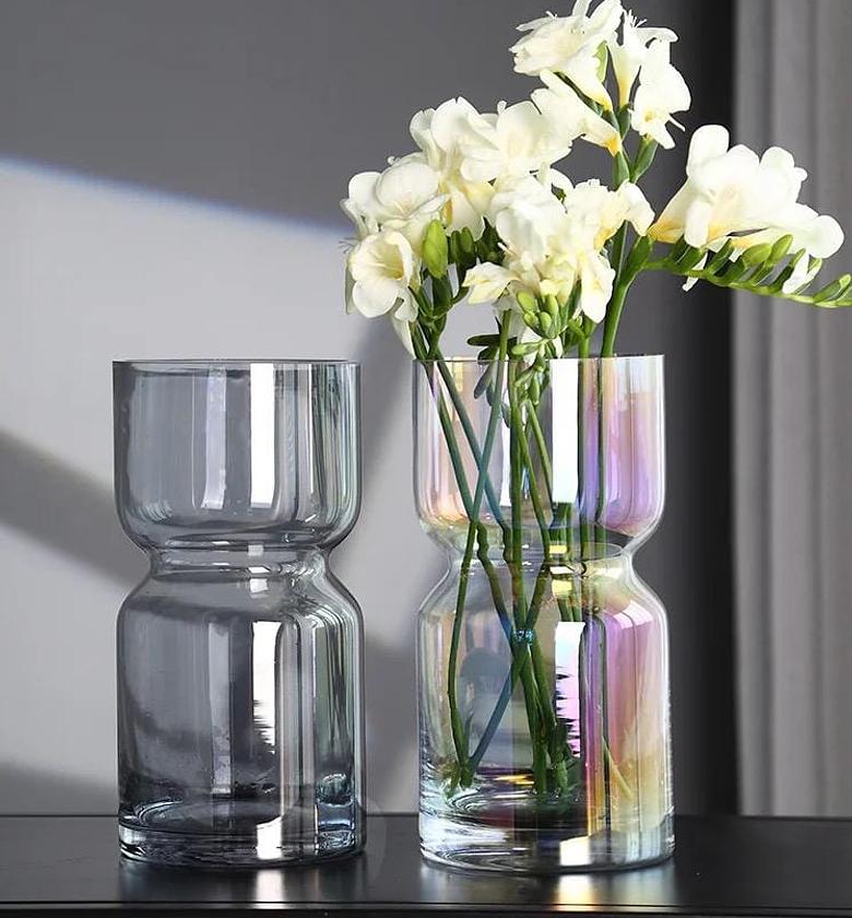 Modern creative dark  glass vase  image