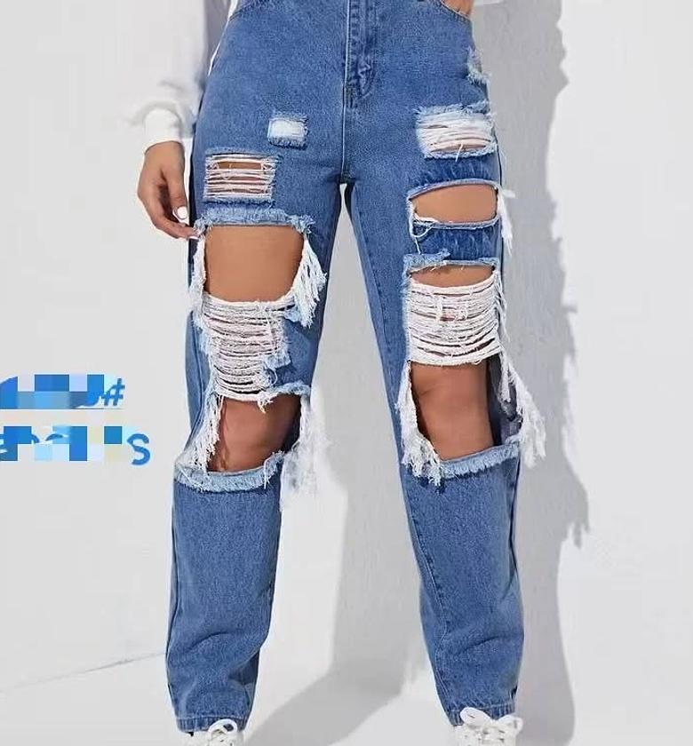 Ragged Denim Trouser image