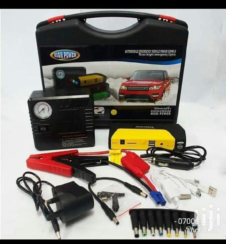 Hot Selling 12V Portable Multi-Function Jump Starter Car Jumper Starter, Mobile Phone Charger With 2 Ports, Torch And SOS Light For All Cars image