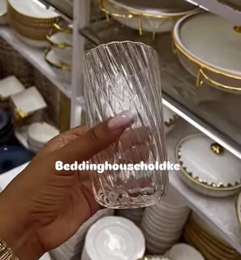 6pcs Premium swirl stripes Champagne Flute Glasses. image