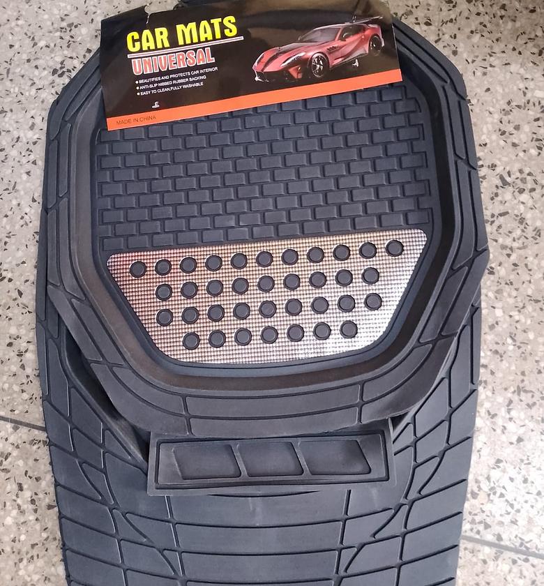 CAR MAT. Heavy Duty Rubber Floor Mats -5 Pcs image