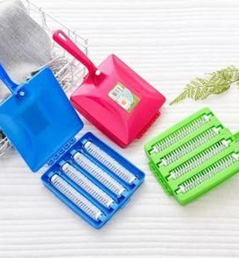 Carpet Cleaning Brush Double Roller Household Handheld with Dust Removal Vacuum Crumb Collector for Car Seats, Table Linen, Sofas image