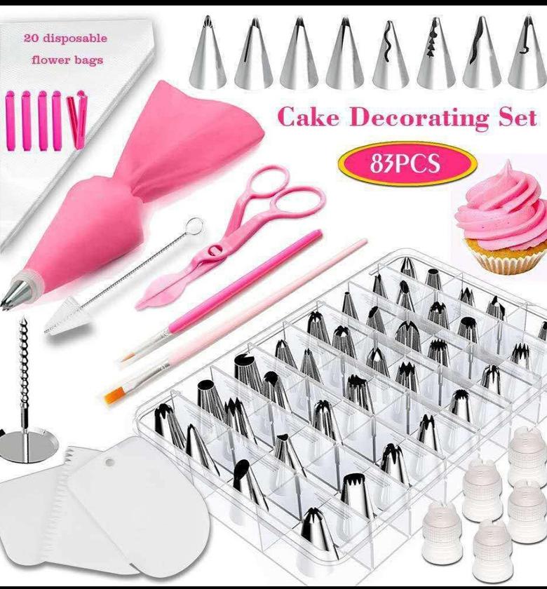CAKE DECORATOR. 83 piece cake decorator image