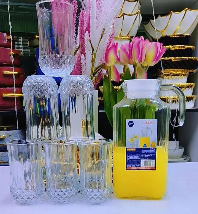 Water set 1.7 L and 6 glass image