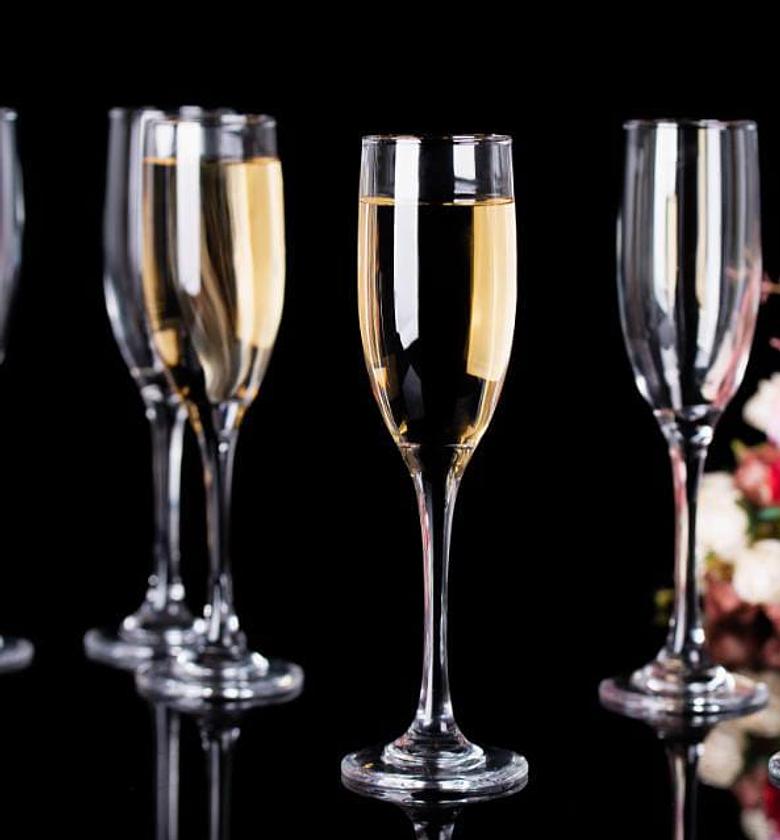 Champagne glasses, champagne flutes set of 6pieces,for champagne, wine, high-end banquets, parties, bars, weddings, gift image