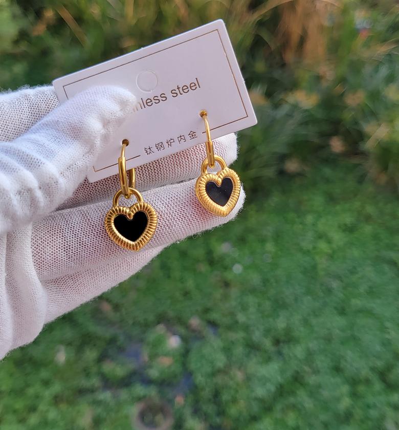 Love heart double sided hoop image