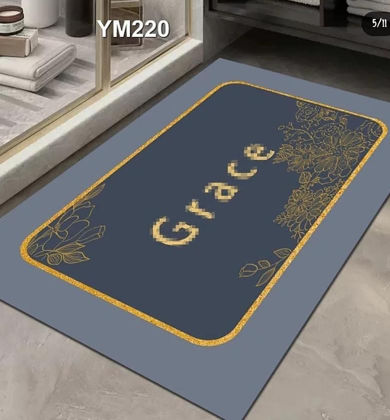 Doormat Super non_ slip with rubber bottom,absorbent, skid-resistance image