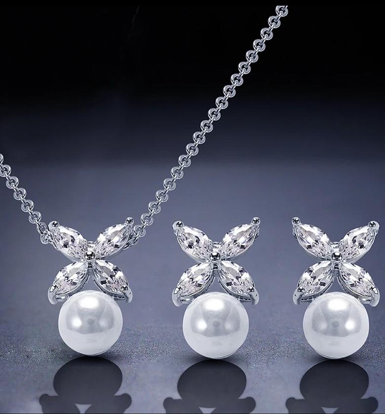 Cubic Zirconia imitation pearl SET image