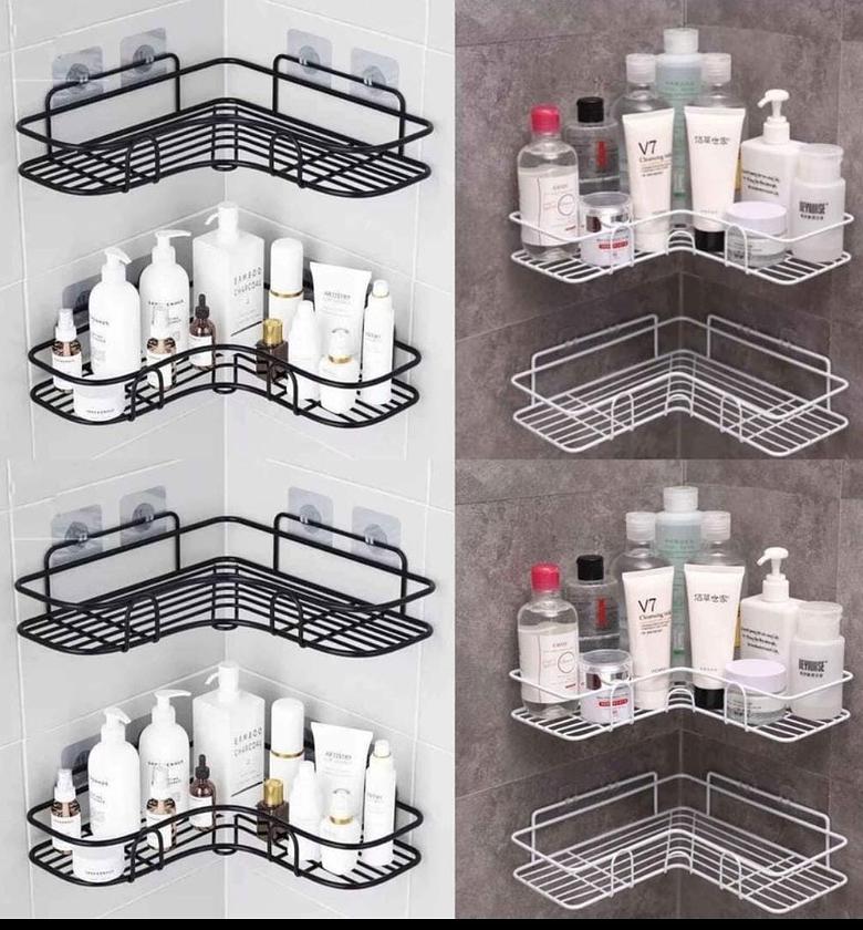 Bathroom/kitchen Corner shelf rack image