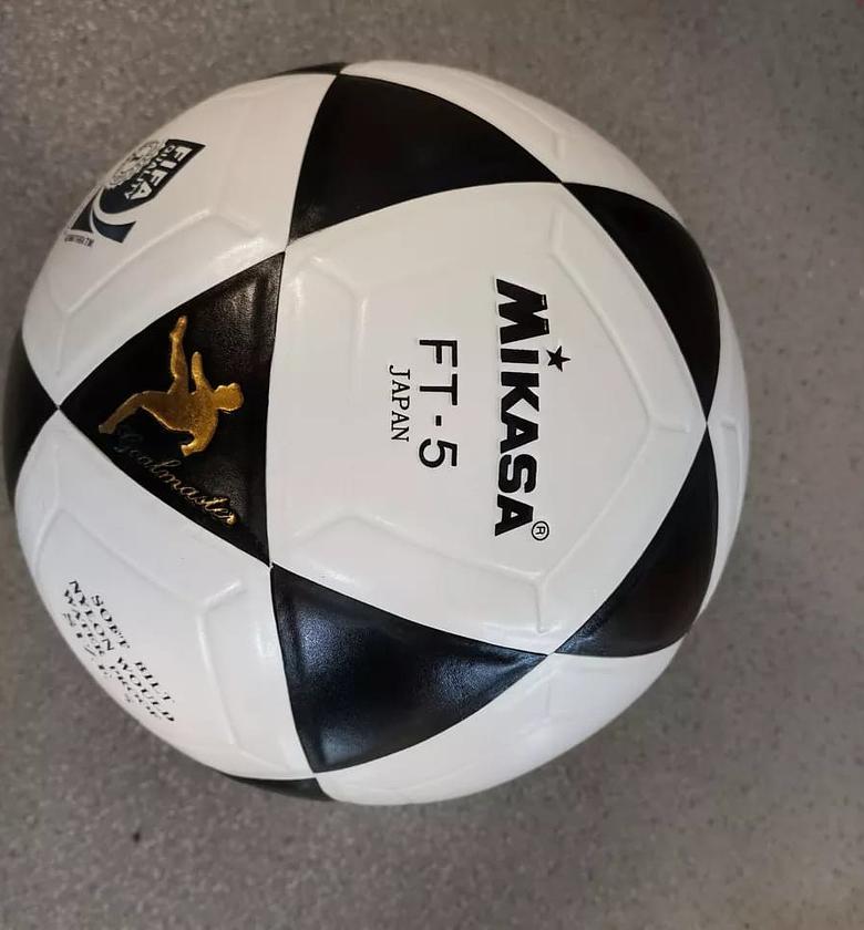 Mikasa Size 5 Soccer Ball Black, And  White image