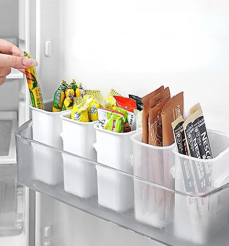 FRIDGE STORAGE BOX. 2 PCS Fridge Organizer Food Fresh Storage Box  image