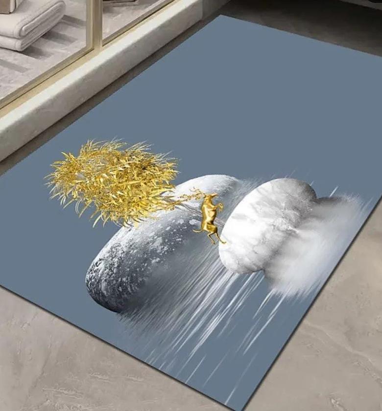 Doormat Super non_ slip with rubber bottom,absorbent, skid-resistance image