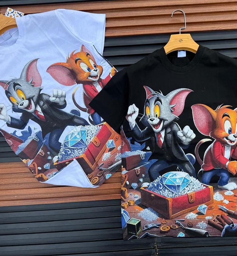 Men round neck heavy cotton t-shirts image