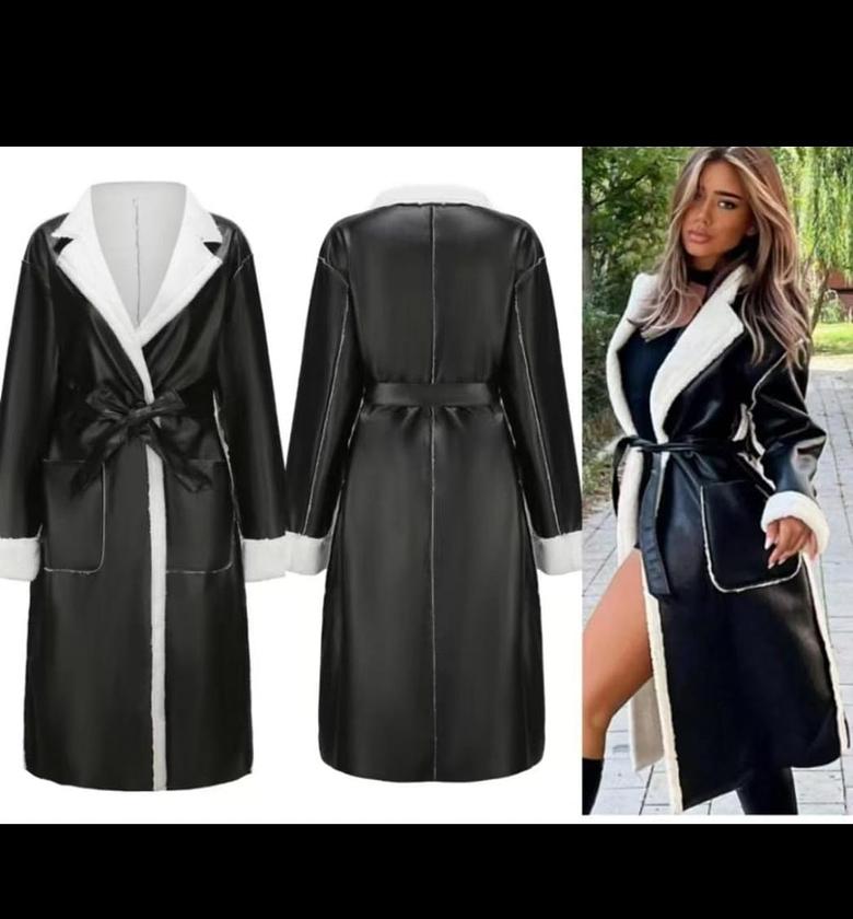 Ladies warm.leather jacket image