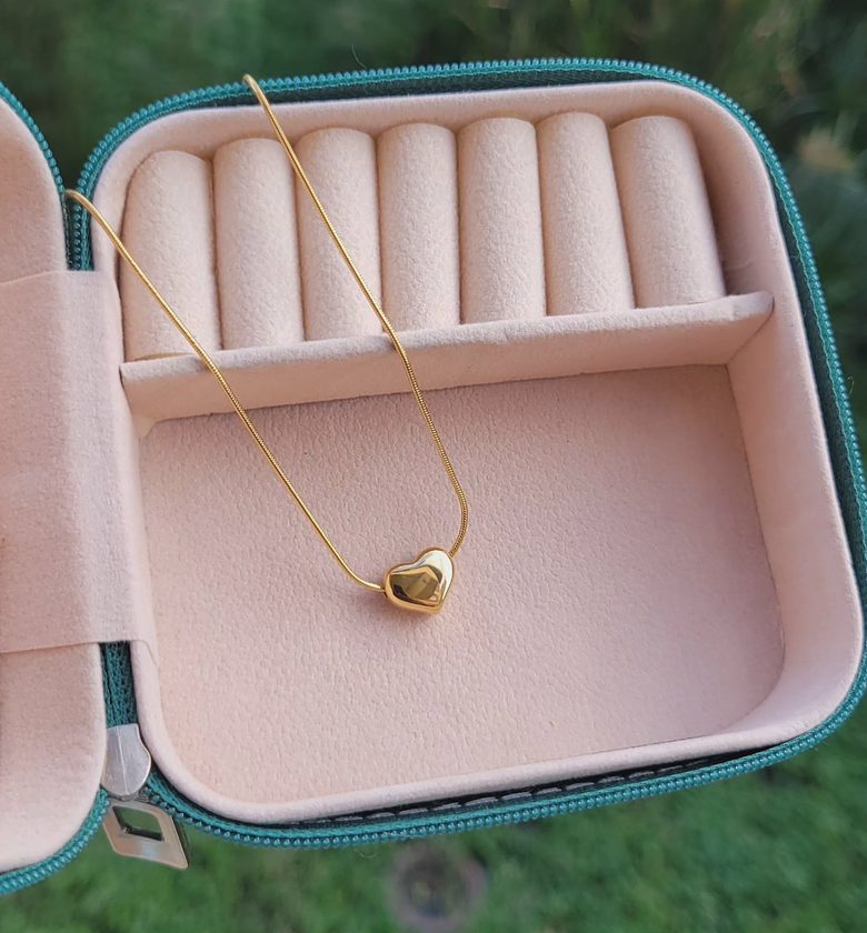 Plain loveheart necklace  image