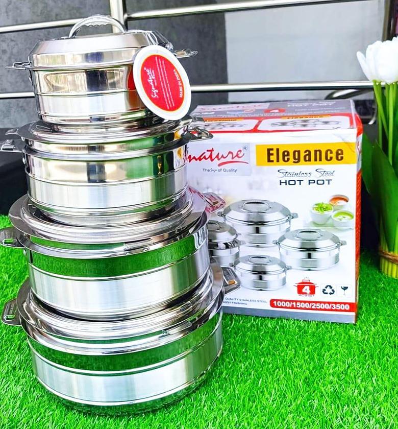 Quality Affordable 4 pc elegance hot pot stainless  image