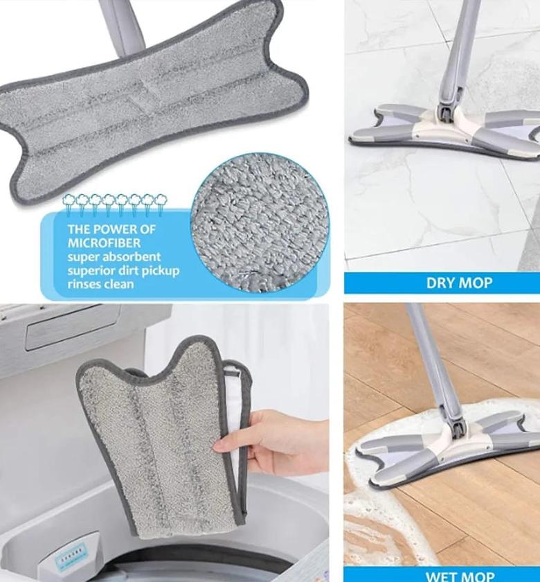 Squeeze flat X-MOP head material synthetic cloth image