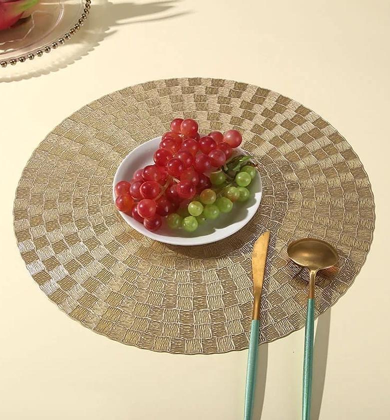6pcs pvc non-woven table mats  image