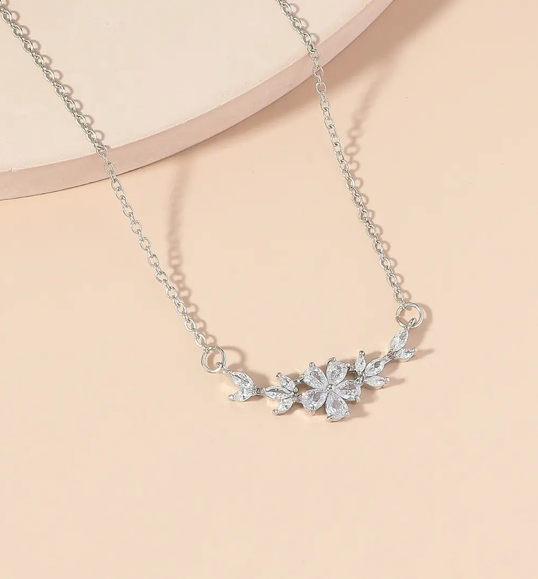 Cubic Zirconia hypoallergenic necklace image
