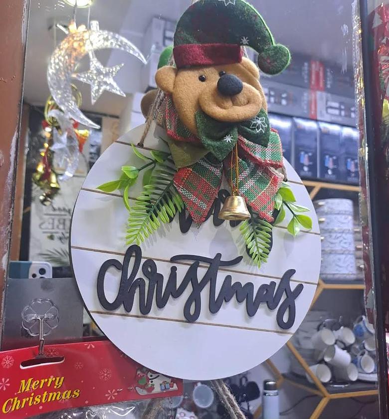 Christmas round decor. image