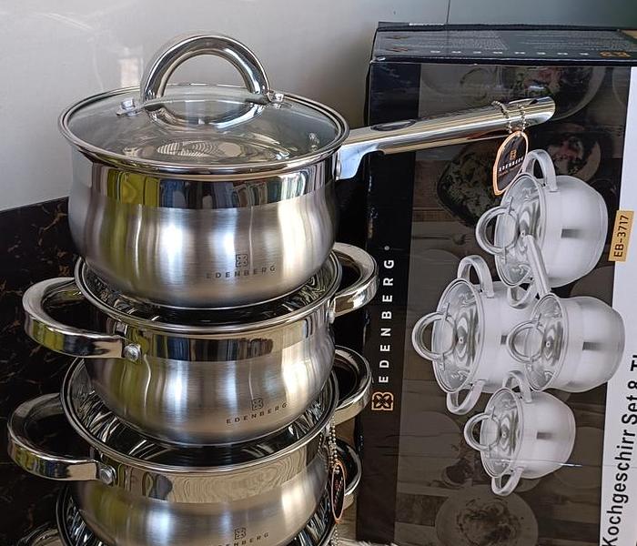 4 pcs heavy Eden burg cookware set image