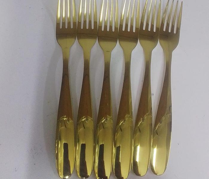 6pc GOLD FORK image
