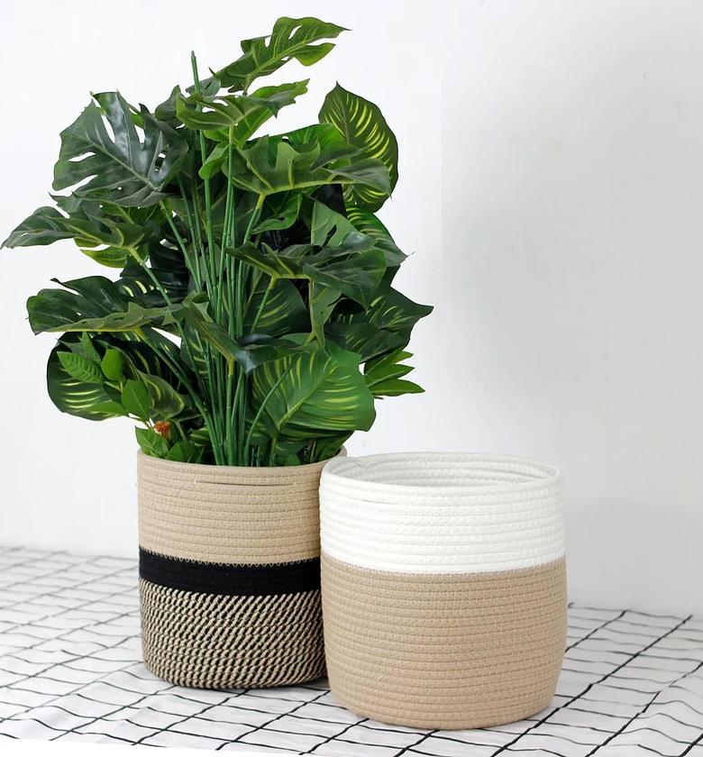 Cotton rope basket  image