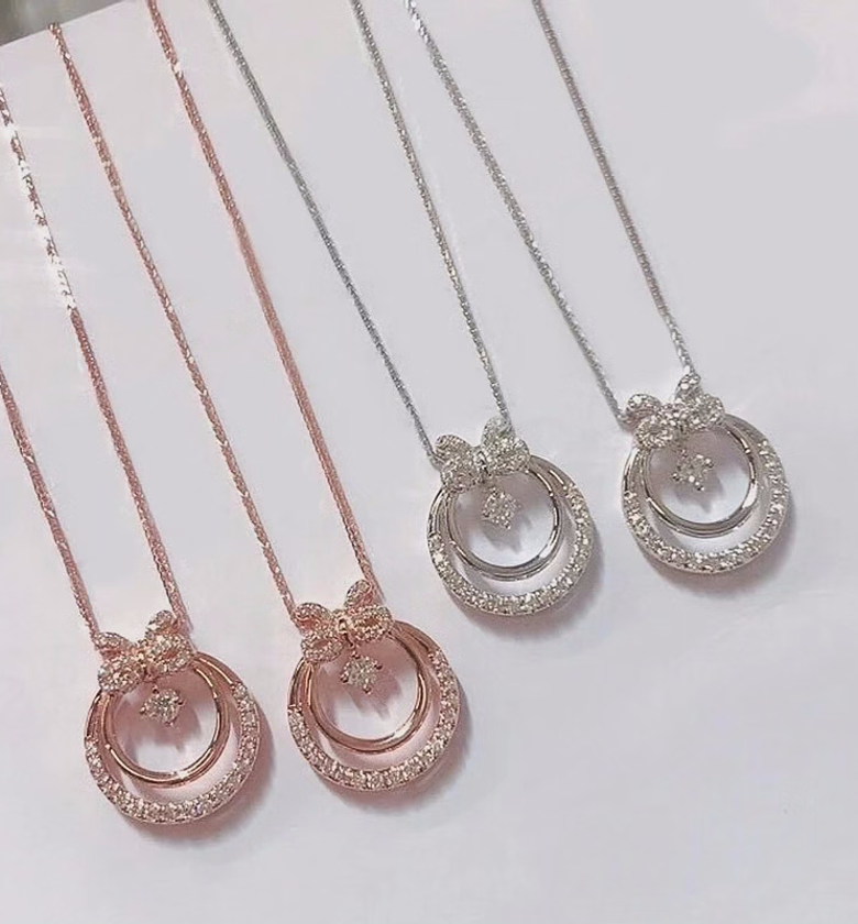 Cubic Zirconia hypoallergenic necklace image