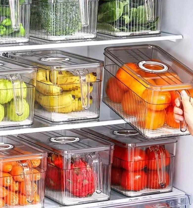 Acrylic fridge storage containers. image