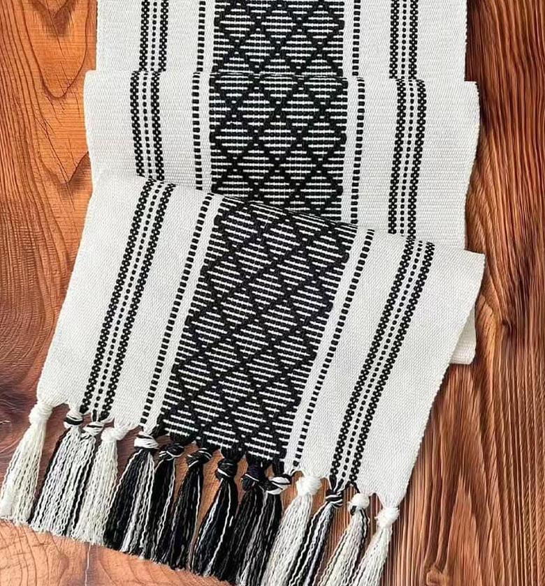 Cotton linen table runner image