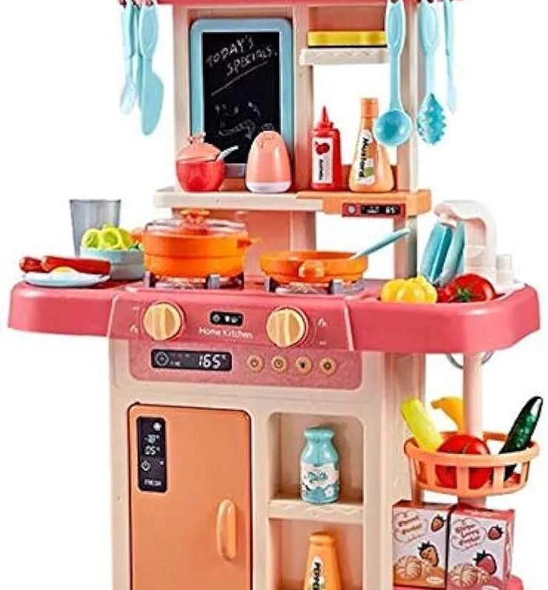 KIDS KITCHEN SET 63 cm tall kitchen set with 42 pieces IDEAL GIFTS FOR KIDS image